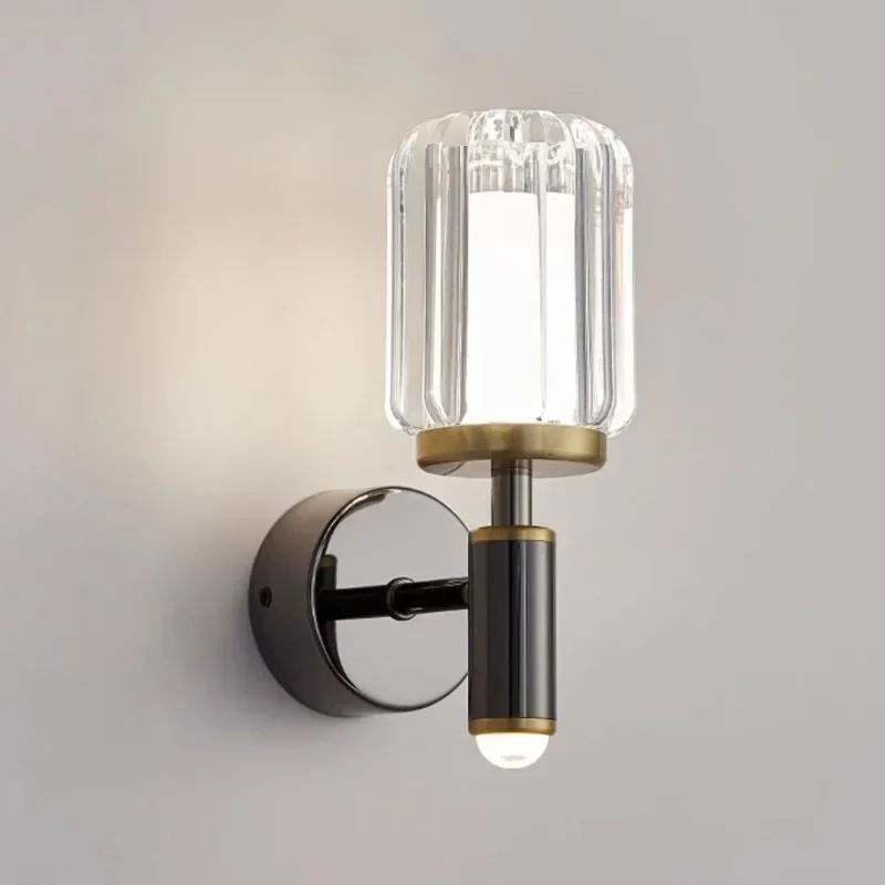 

GHEUVNJ Modern luxury personalized bedroom bedside wall lamp, TV background wall lamp, corridor entrance wall lamp