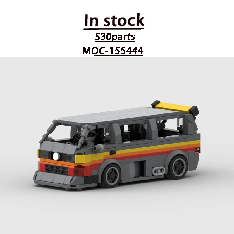 

MOC-155444 New City Vehicle Transport Van Building Block Model 530parts MOC Creative Boys Children's Birthday Christmas Toy Gift