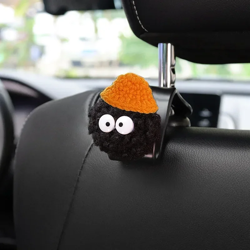 Autositz-Rückenlehnenhaken, Kopfstützen-Aufbewahrungsregal, 2 Stück, niedlicher Cartoon-Ball-Spielzeug-Einkaufstaschen-Handtaschen-Dekorationshänger