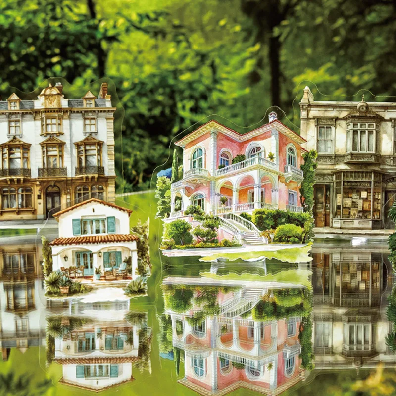 

Sticker Pack 30sheets/bag Forest Hut PET Stickers Scrapbooking Stationery DIY & Handbook Phone Case Notebook Decoration