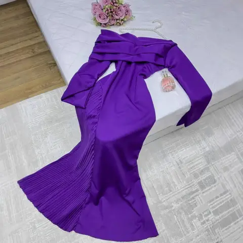 2024 Höst/Vinter Off-Shoulder Sexig Vikt Aftonklänning Damkläder Från Amazon Independent Station Ebay Mellanöstern 6 best sales Amazon aftonklänningar - №6