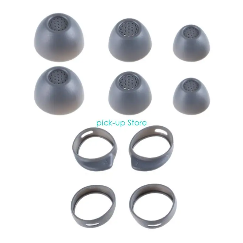 

Q5WA Silicone Replacement Eartips Earplugs Wing Tips Set for Buds FE Earbuds
