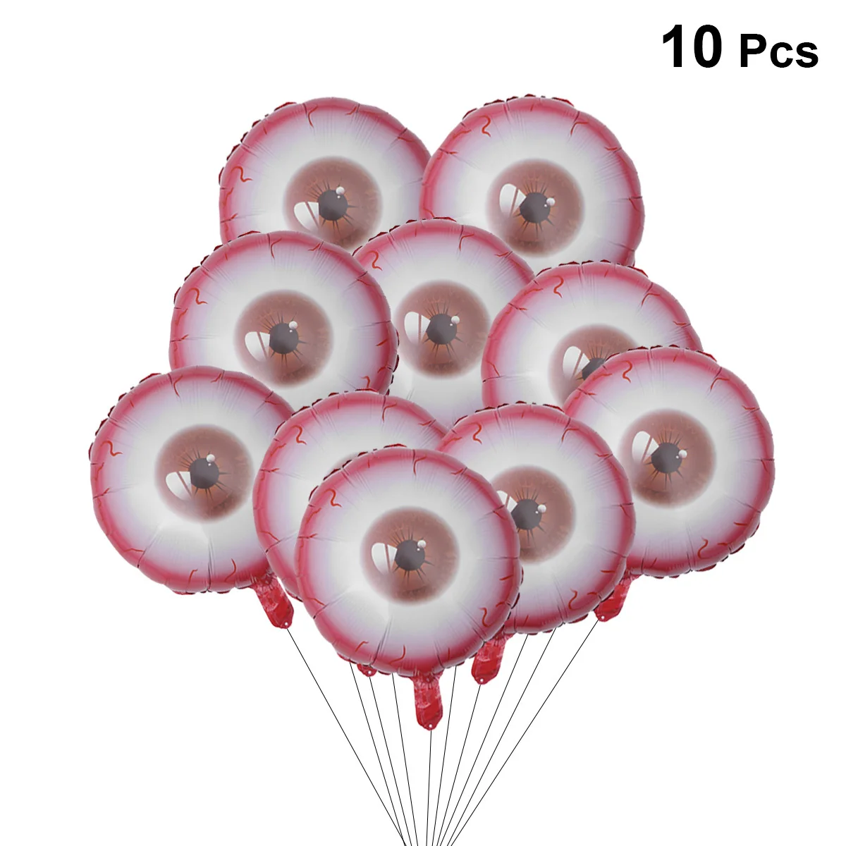 

10Pcs Eyeball Aluminum Foil Balloons 20 Inches Decorations Halloween Theme Photo Props Eyeball Balloon