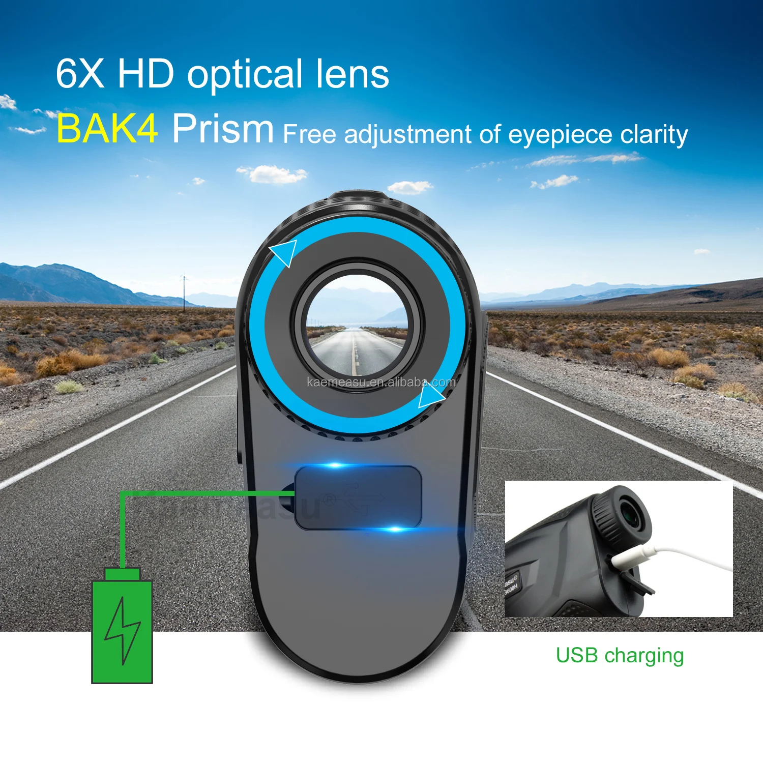 

unique Hot Selling Rangefinder with Flagpole Locking Vibration Golf Rangefinder Hunting Handheld Rangefinder