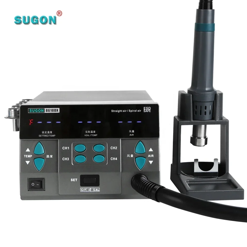 Sugon 8610DX Mobile repair High Air Volume Temperature Controlled Hot air gun Desoldering Station