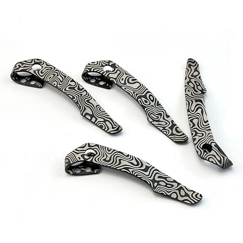 New Titanium Alloy Back Clip for CldSteel 29TLCC Knife DIY Accessories Custom Folding Pocket Knife Back Waist Clip Tool