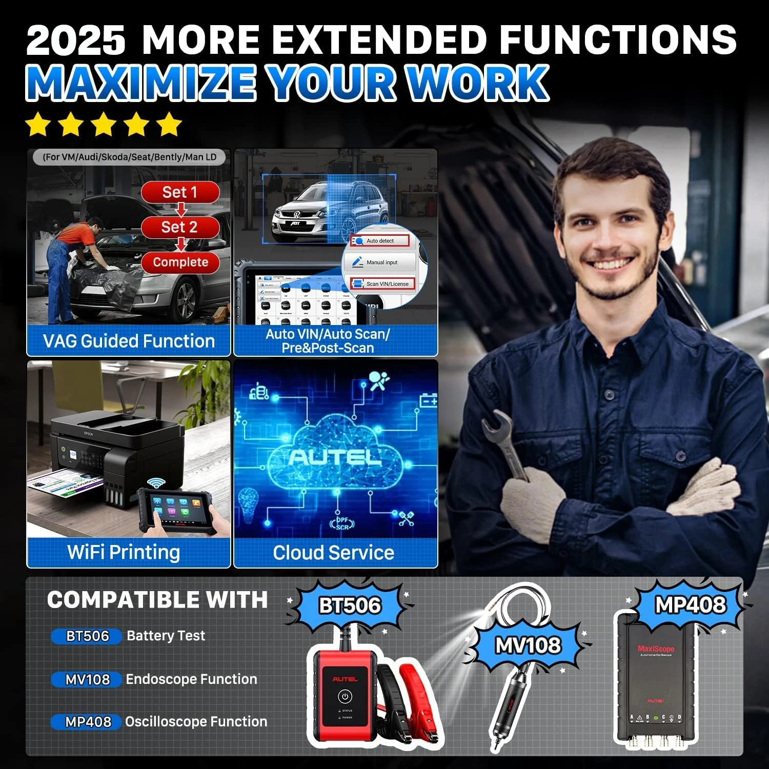 Autel MaxiCOM MK906S Pro Autodiagnosetool Gleiche Funktionen wie MS906 Pro Advanced ECU Coding & Active Test DoIP & CAN FD – Detail 9