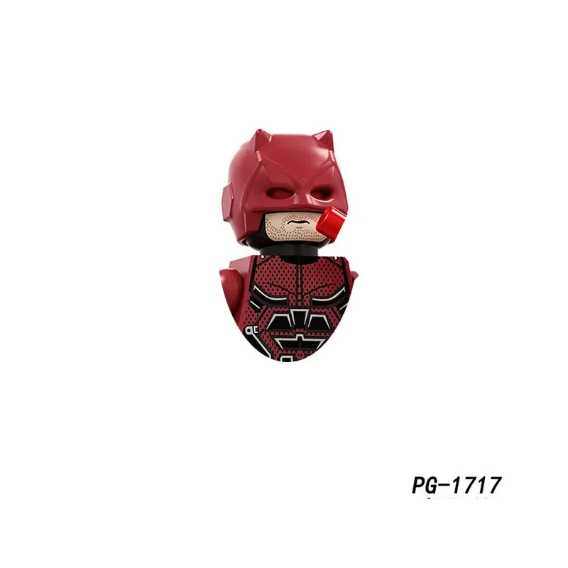 PG8196 Daredevil Robin, мертвецы, Harley, чудо-женщина, клоун, строительные блоки, игрушка на день рождения мальчика