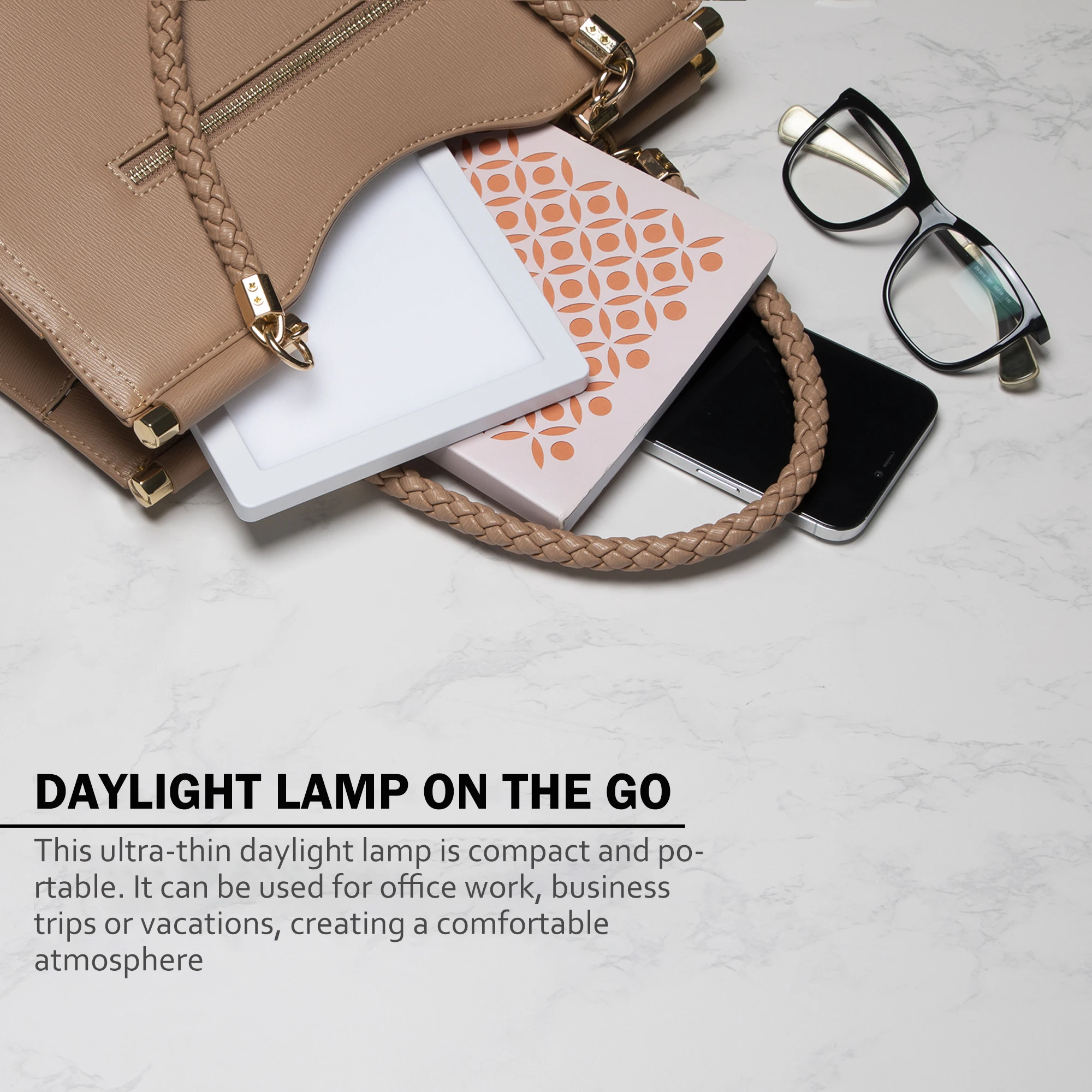 مصباح SAD خالي من الأشعة فوق البنفسجية، مصباح فلورسنت كامل الطيف، ضوء ليلي مؤقت، مناسب للمنزل/المكتب، مصباح عاكس للشتاء الموسمي #6