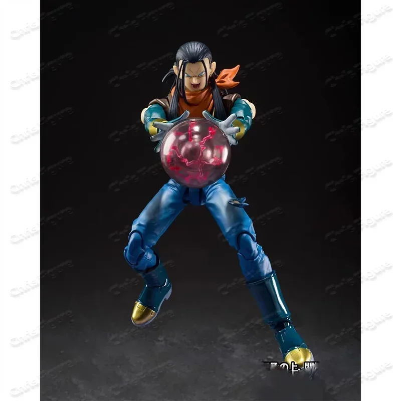 

В наличии Оригинальная фигурка BANDAI Dragon Ball GT S.H.Figuarts SHF Super Android 17 из ПВХ, аниме-фигурка, коллекционный подарок