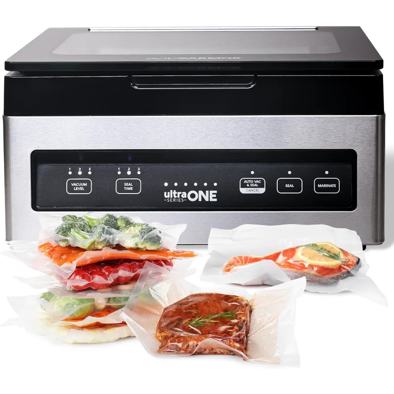 ماكينة سد الفراغات للغرفة USV1 Ultra SeriesONE، ماكينة غلق الطعام للأطعمة الرطبة، ماكينة تعبئة اللحوم، مكنسة كهربائية مدمجة