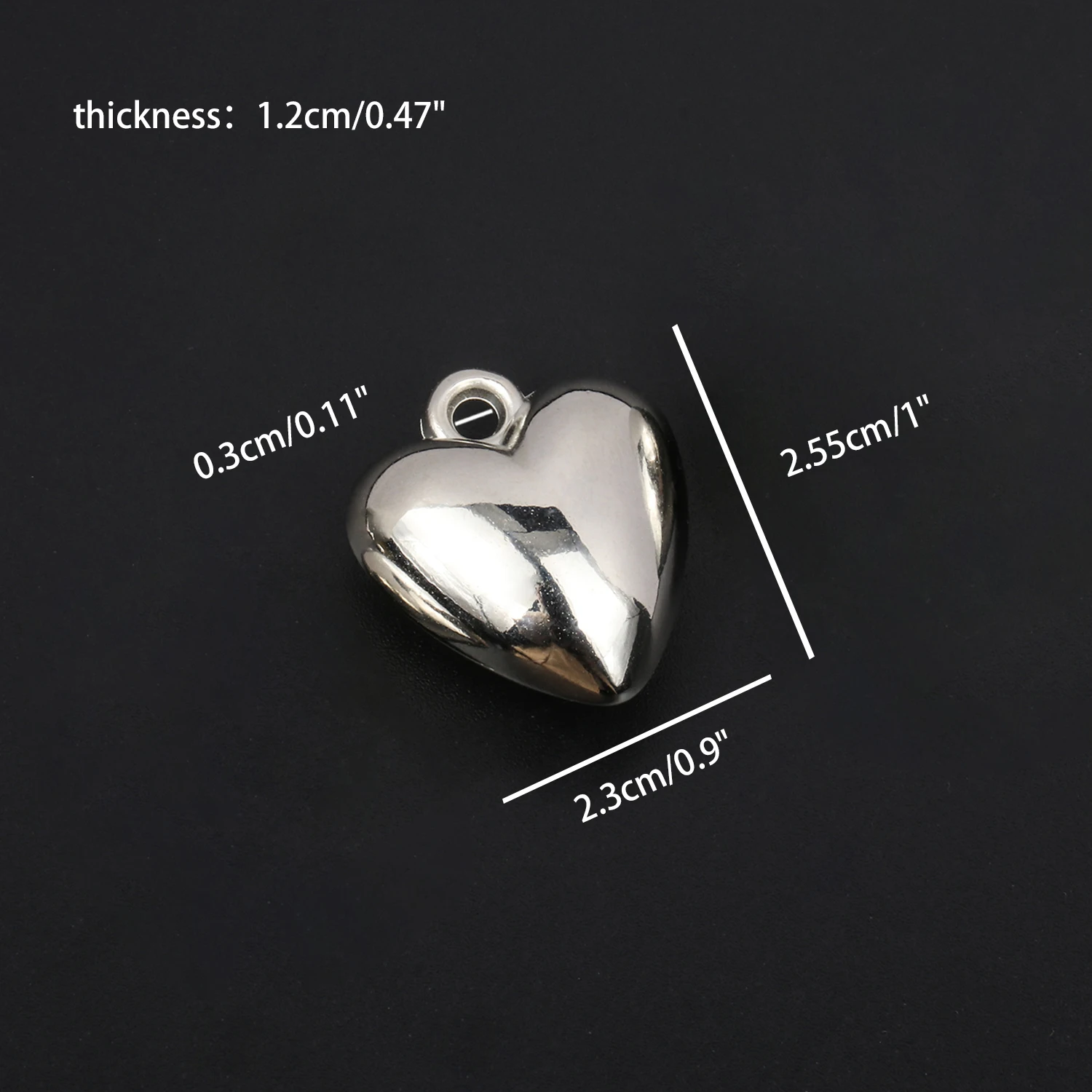 CCB Big Heart Pendant Silver Color For Jewelry Making Choker Necklace Gothic Necklace  Women Sexy Party Gift Accessories