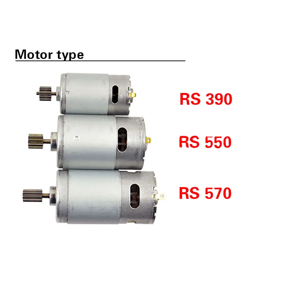 Motore elettrico per auto giocattolo RS550 RS570 16000RPM 35000RPM 16 denti moto per bambini di alta qualità 6V 12V strumento elettrico