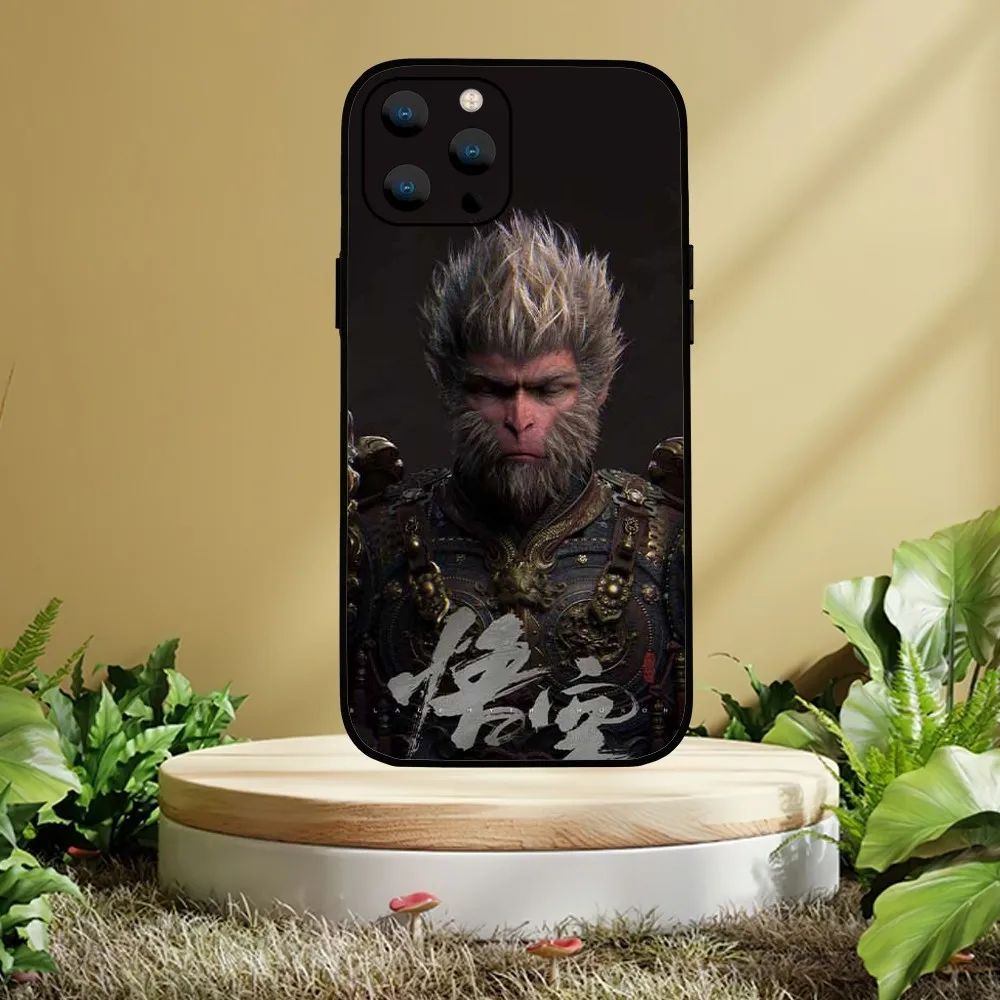 Black Myth Wukong Game Phone Case For iPhone Mini 11 12 13 14 15 Pro XS Max X Plus SE XR Shell