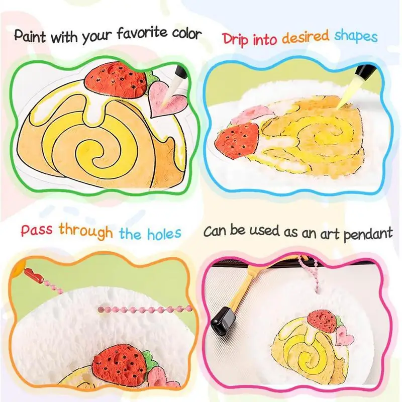 Magic Foam Texture Painting Kit Magic Foam Paper Paint Kit Learning Games Sensory Toys Educational Toys Interactive Crafting