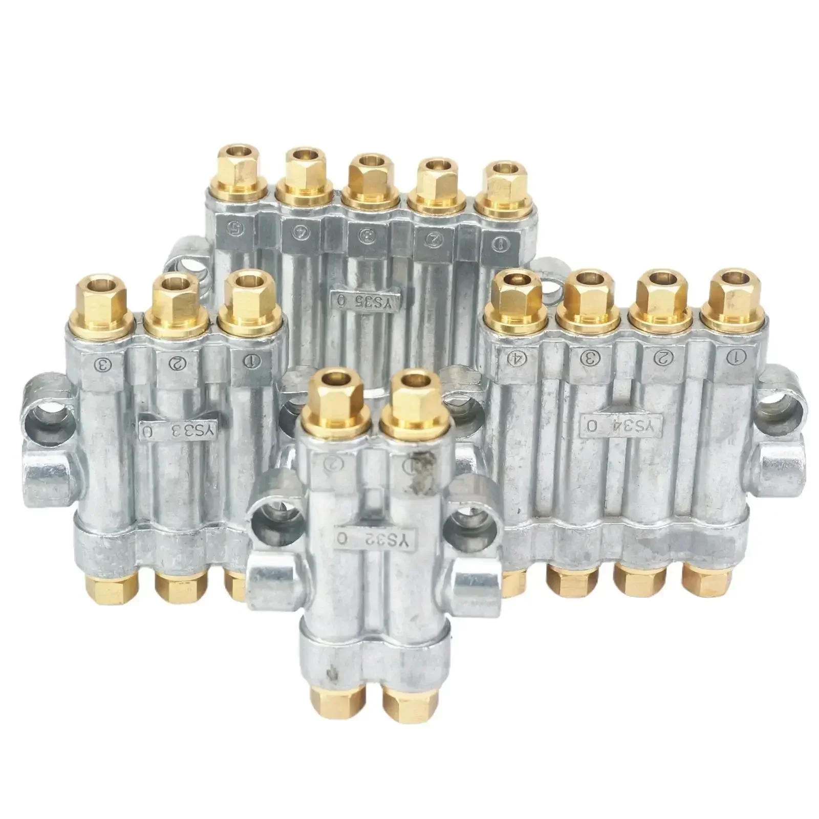 In M8x1 Out M10x1 2/3/4/5/6/7/8/9/10 Ways Aluminum Lube Oil Piston Distributor Value Manifold Block for Lubrication