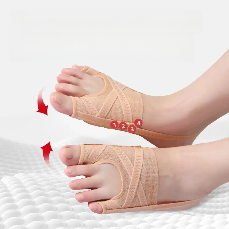 1/2 قطعة قابل للتعديل أروح الورم مصحح الإبهام مستقيم فاصل أصابع القدم تقويم العظام قدم العظام الضابط أدوات العناية بالقدم #2
