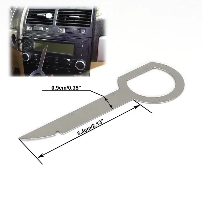 1-12Pcs Radio Stereo Removal Extractor Key Release Pin Head Unit Audio Install Tool For VW Audi Ford Mercedes Benz Skoda