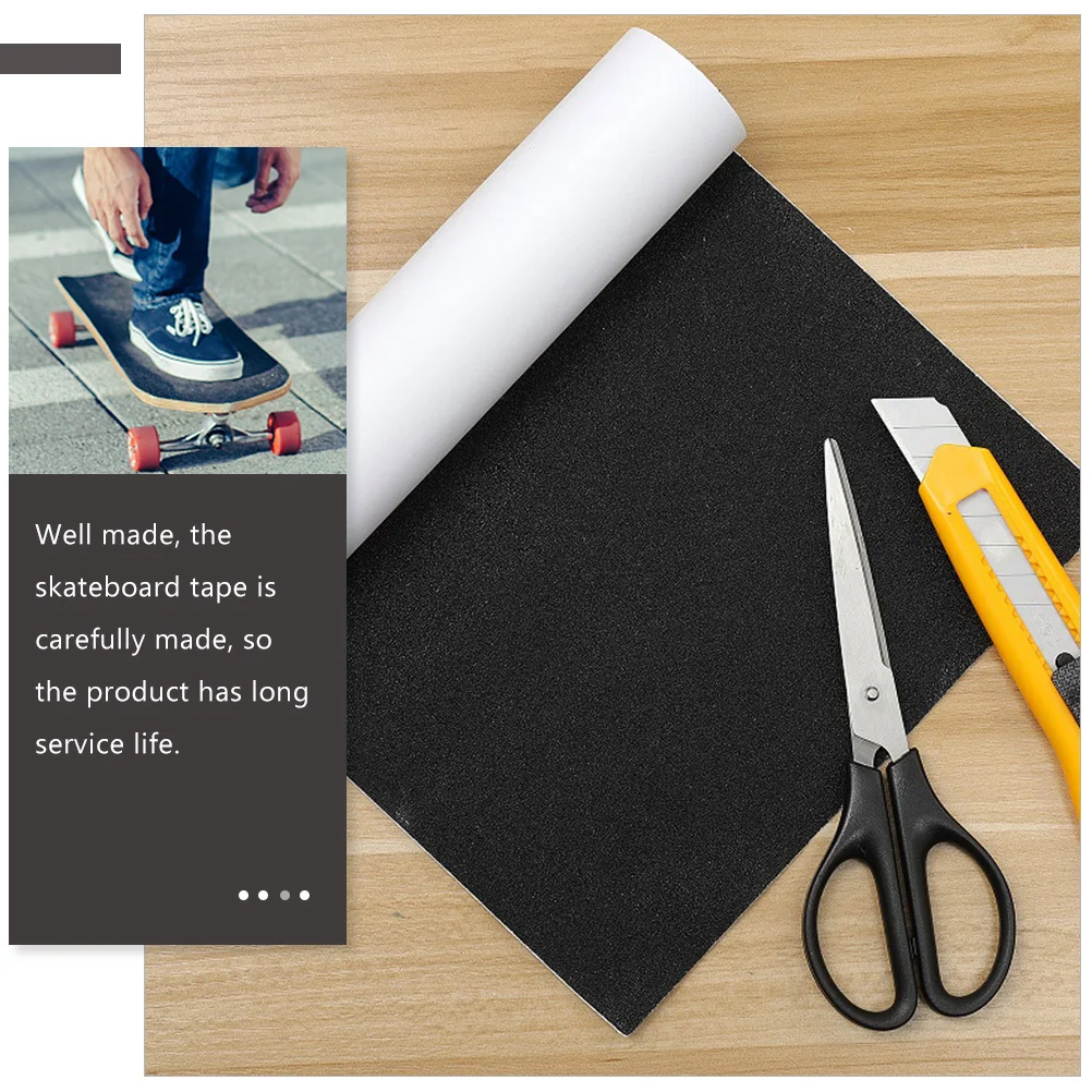 2 ورقة المهنية لوح التزلج شريط لحام الثقيلة المضادة للانزلاق سطح طويل الأمد بولي كلوريد الفينيل استبدال لوح التزلج الملحقات