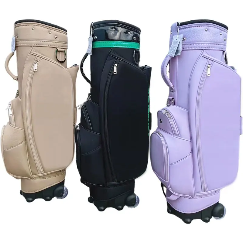 

Professional Golf Stand Bags Standard Waterproof PU Travel Sport Package Large Capacitytraining Accessory