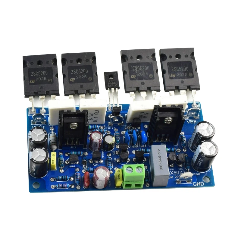 

200W single-end power amplifier board 1.0 Power amplifier board audio amplifier board 2SC5200 power tube