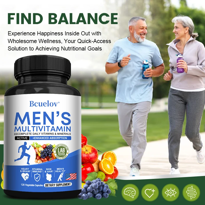 Men\'s Multivitamin - Supports Brain, Mood and Heart Health, Improves Mental and Physical Energy, and Promotes Energy Metabolism