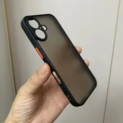 Luxury Shockproof Armor Matte Case For iPhone 16 Plus 16 Pro Max Silicone Bumper Clear Hard PC Cover Funda
