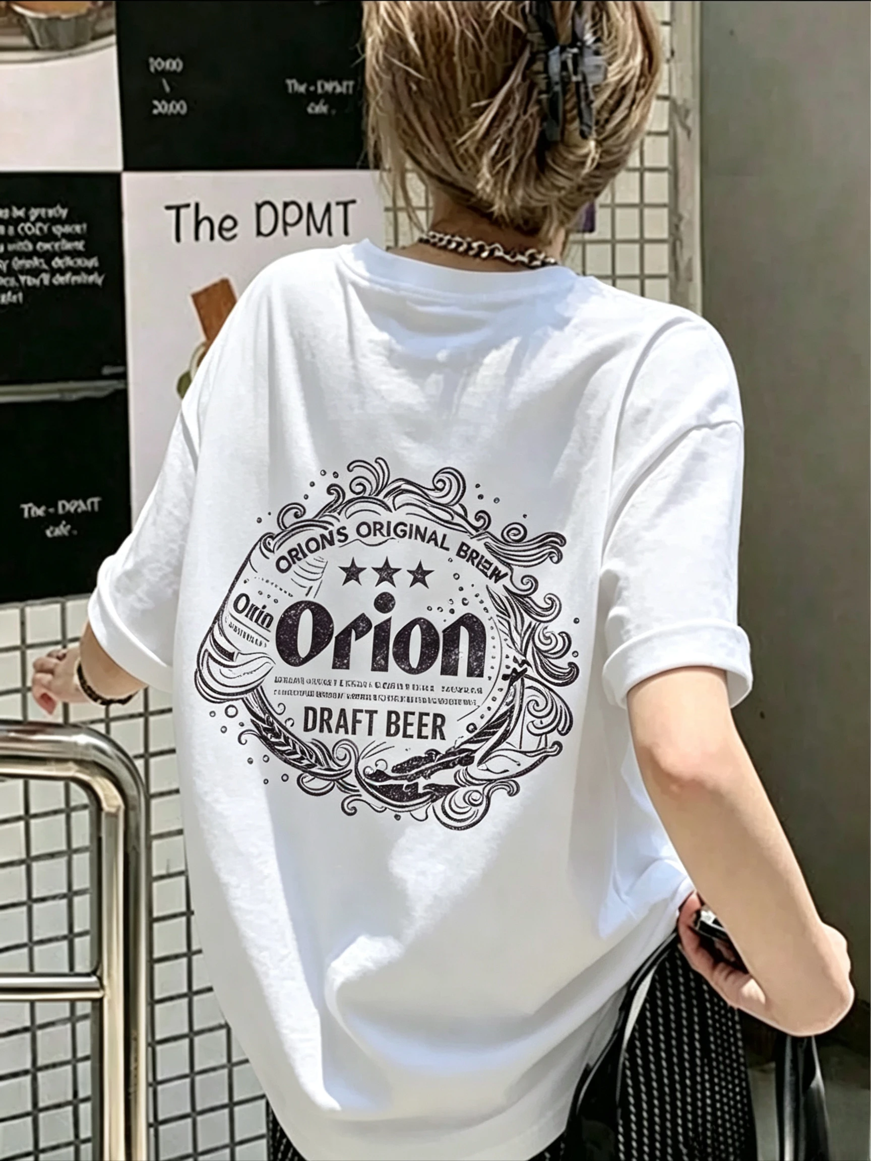 Orion Draft Beer Themed Graphic T‑Shirt Unisex Short‑Sleeve Casual Top Retro Beer Can Print Wear For Beer Enthusiasts