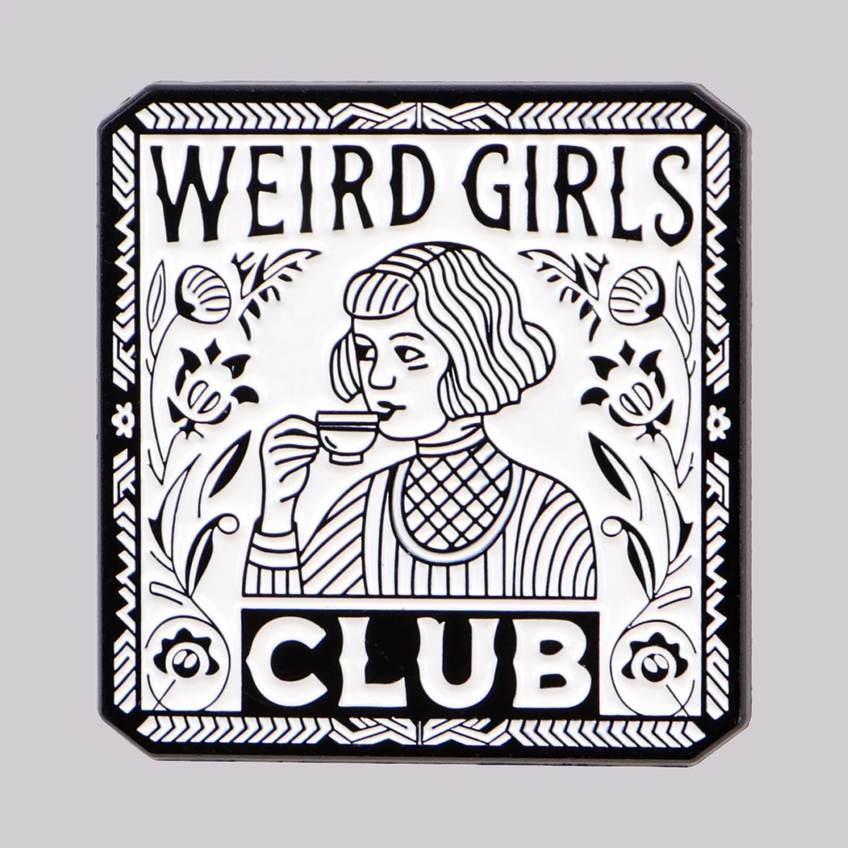 Weird-Girls Enamel Pin Women Brooch Pines Lapel Pins Badge on Backpack Clothing Accessories Fashion Jewelry Friends Gifts