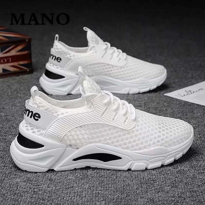 Men's Woven Shoes 2026 Summer New Arrival Men Air Mesh Casual Gym Sports Shoes Sneakers Lightweight and Breathable Running Shoes