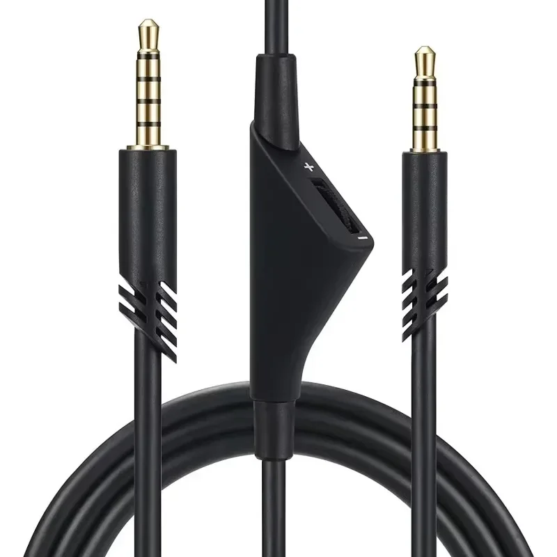 2 Meters Audio Cable for Logitech Astro A10 A30 A40 A40TR 3.5mm Replacement Headphone Extension Cord with Volume Control