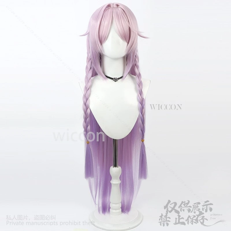 Anime Game Genshin Impact New Citlali Cosplay Costume Pink Purple Long Hair Wigs Natlan Halloween Party For Women Girls Props