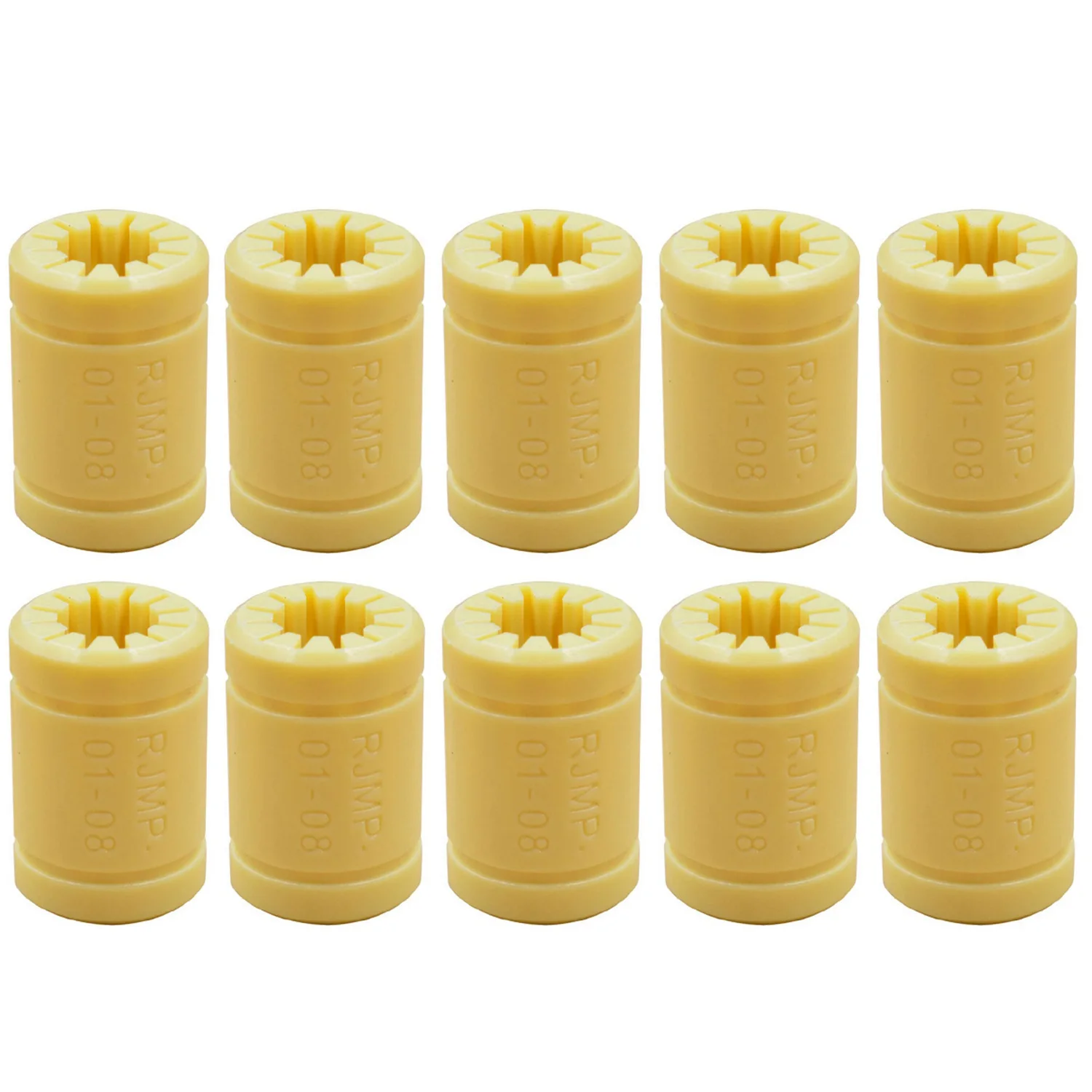 10 LM8UU 3D Printer Solid Polymer Bearing 8 mm Shafts for Mendel 3D Printer Parts