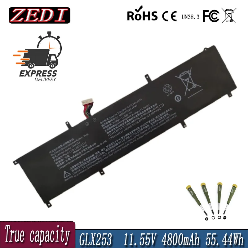 ZD Original GLX253 20200327 Laptop Battery For Hipaa S5,X7 T1 Addin,For Pinchun Z9,For Gmolo Core I7 Geforce MX250,GLX255 GLX258