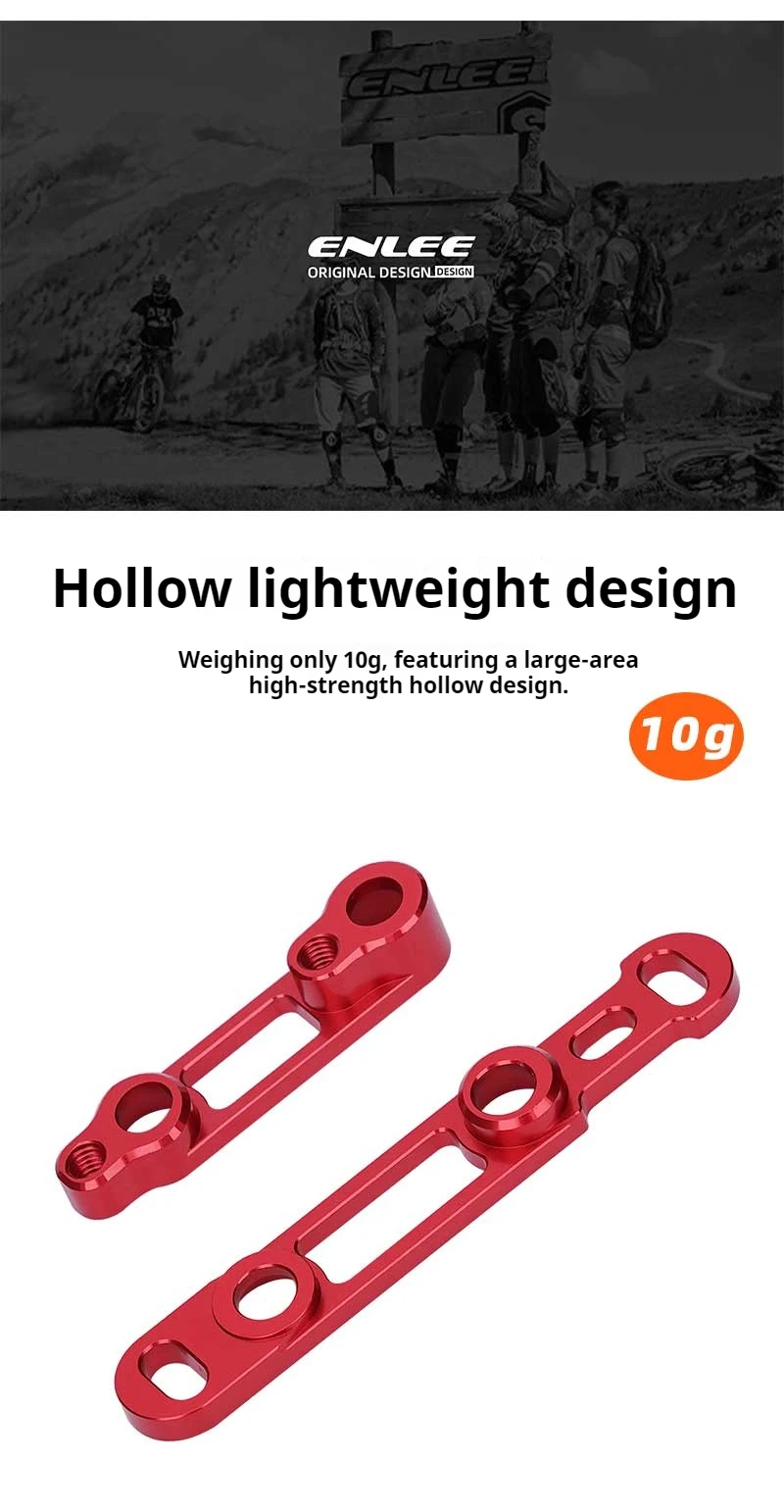 ENLEE Rennrad-Scheibenbremsen-Konverter, ultraleichter Adapter, 140 U/min auf 160 mm, direkt montierte hydraulische Scheibenbremsen vorne und hinten – Detail 8