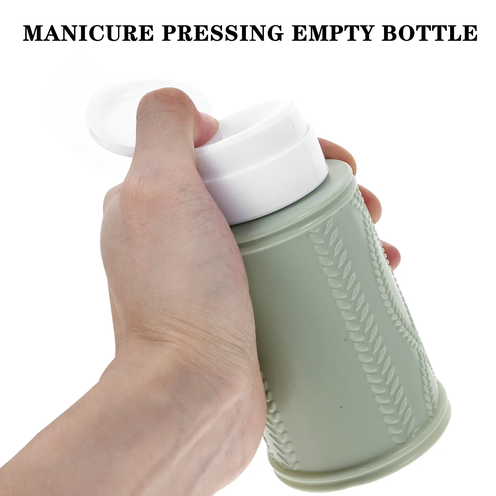 

2Pcs Nail Polish Remover Refillable Pump Bottles Portable Leak Proof Press Dispensers Travel Liquid Storage Skincare Dispenser