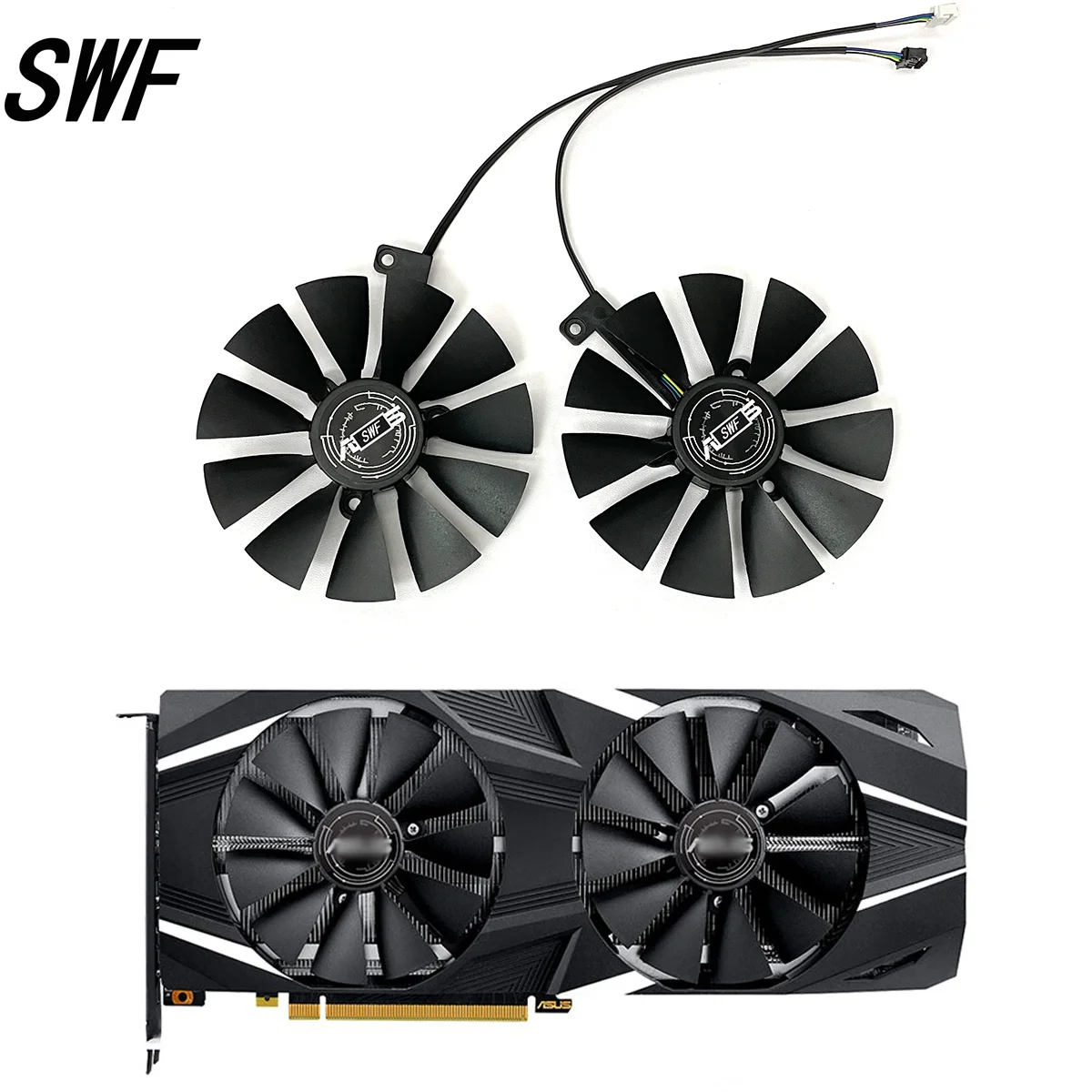 

New 87mm FDC10U12S9-C 4Pin DUAL Advanced OC Cooling Fan For ASUS GeForce RTX 2080 2070 2060 GAMING Graphics Card Cooler Fan