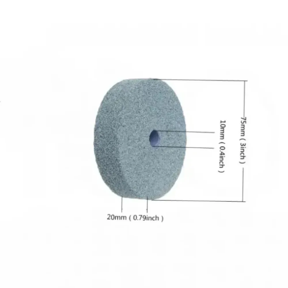1 Piece 3 Inch White Corundum Flat Grinding Wheel for Carbide Optical Glass Bench Grinder Disc Metal Polishing Abrasive Wheel