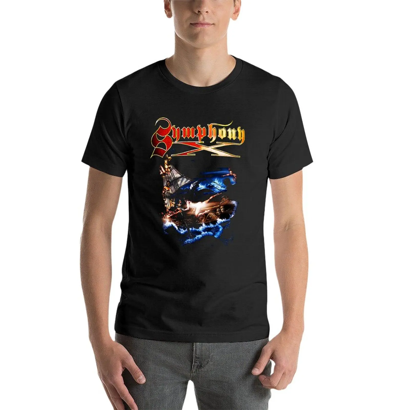 New rgfgrd<< Symphony X Odyssey T-Shirt funny t shirts oversized t shirts tops men t shirts