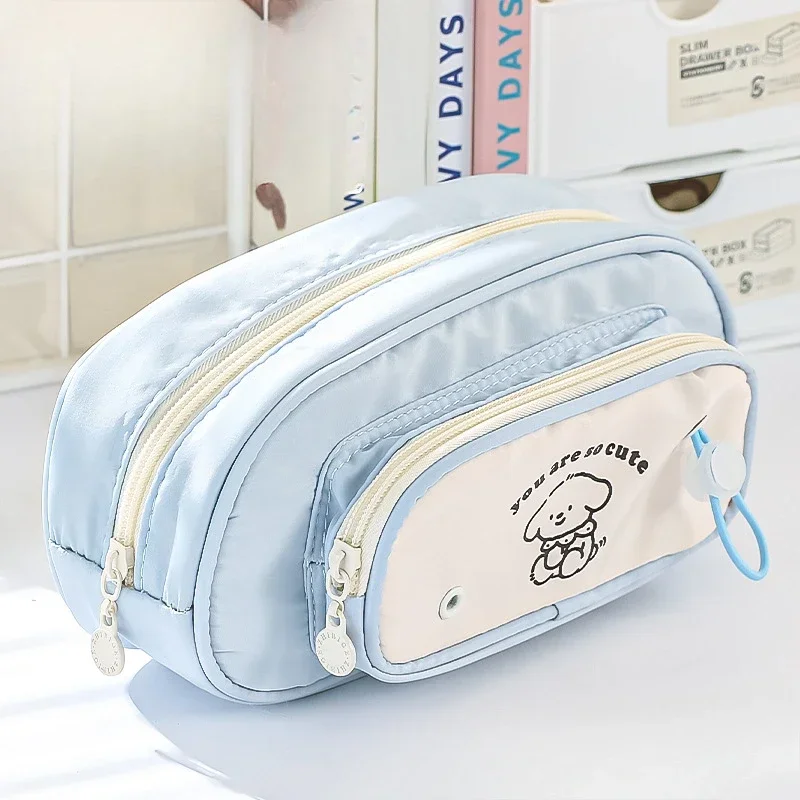 Multi Layer Dog Repair Pencil Case Cute Student Dopamine Multifunctional Large Capacity Stationery Storage Bag Lead Pencil Case