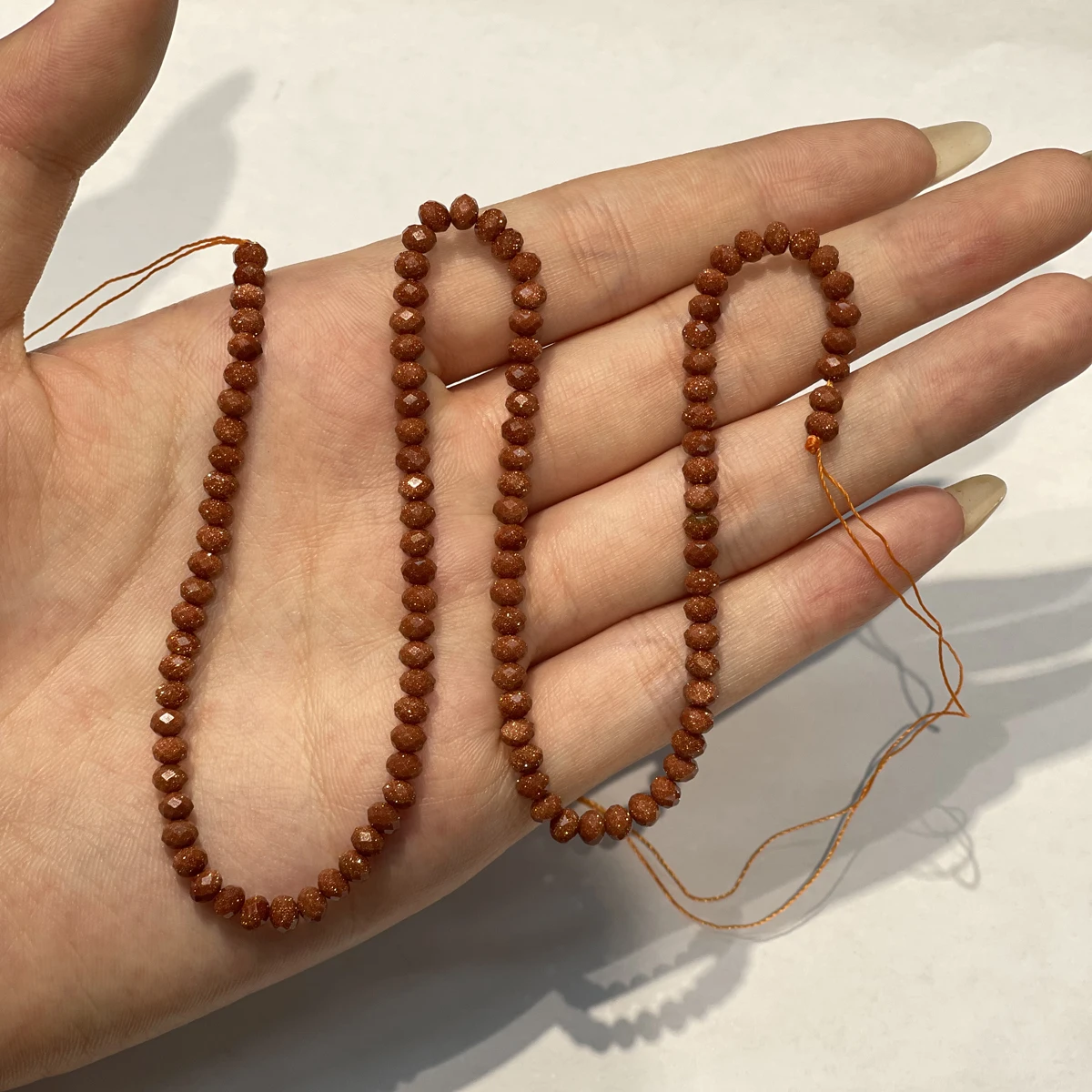 Naturstein-Abakusperlen, Halbedelstein-Facettperlen, Kristall-Achatperlen für Schmuckherstellung, DIY-Halsketten, Armbänder, Accessoires – Detail 5