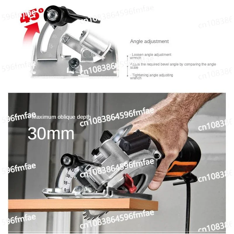 Multi Functional Household Electric Circular Saw, Power Tool for Wood, Metal, and Stone Hand Saws with Laser