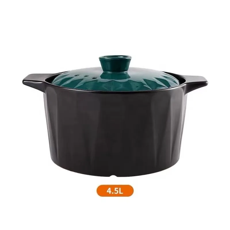 Large size multi-color cooker round stone tool casserole mini ceramic cocoon hot pot casserole with lid