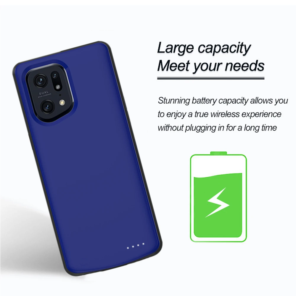 Per OPPO trova X5 Pro custodie per caricabatterie 6800mAh coperchio di ricarica per batteria esterna per OPPO trova X5 custodia per Power Bank