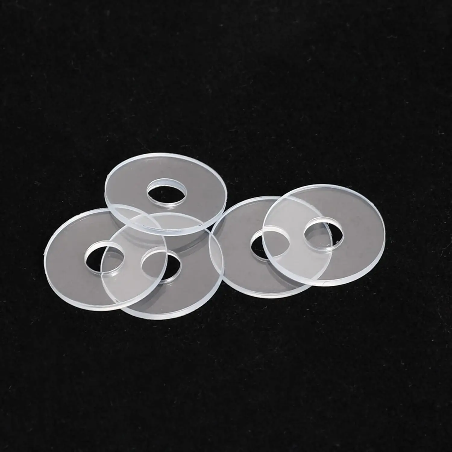 M1.2 M1.8 M2 M2.5 M3 M4 M5 M6 M8 M10 M12 Hard Soft Plastic PVC Transparent Insulating Plain Gasket Pad Ring Spacer Flat Washer