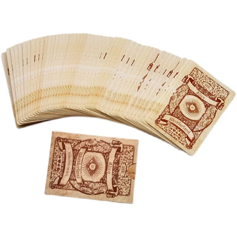 

Винтажные игральные карты с комиксами «Алиса в игре в покер», игральные карты, колода настольных игр, набор для покера в стиле ретро, волшебная карта, новинка, подарок Pokers