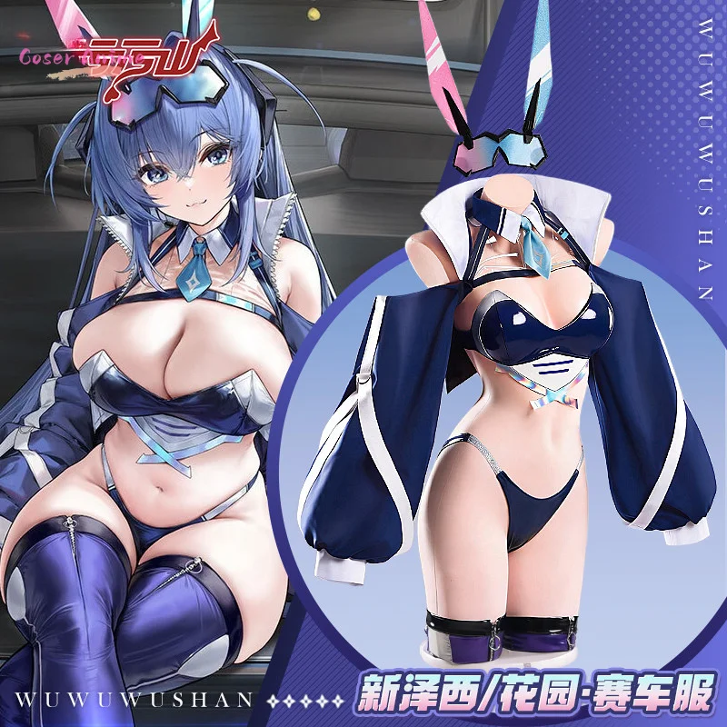 

USS New Jersey Women Cosplay Costume GAME Azur Lane Garden Anime Halloween Festival Party For Clothing