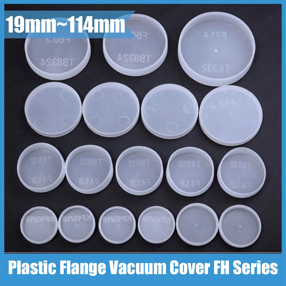 1-10pcs Plastic Cover PE Vacuum Flange Cap Protective CF/KF/ISO Adapter Oil Pipe Joint Sleeve Dust 19~114mm Quick Installation