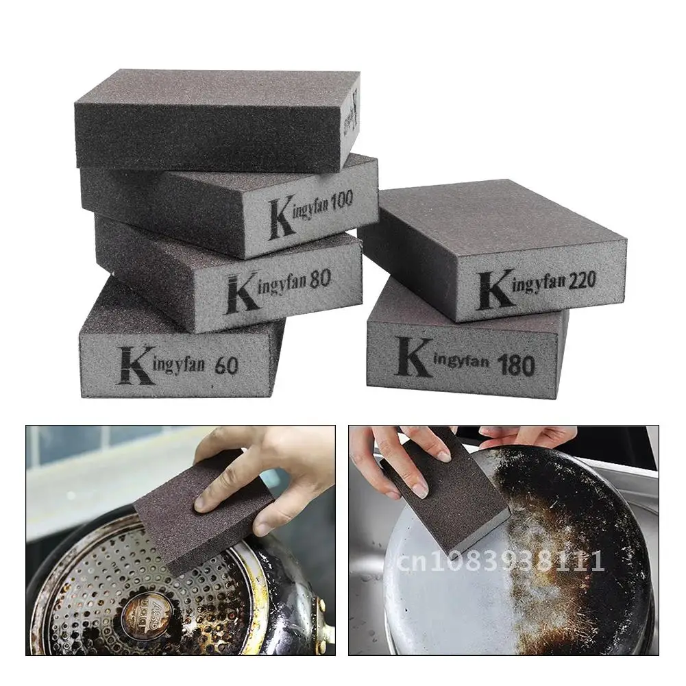 

Medium Fine Grit Sanding Sponge Block Flexible Dry Abrasive Drywall Craft Polishing Emery Kitchen 120-1000 Grit Rough With Words