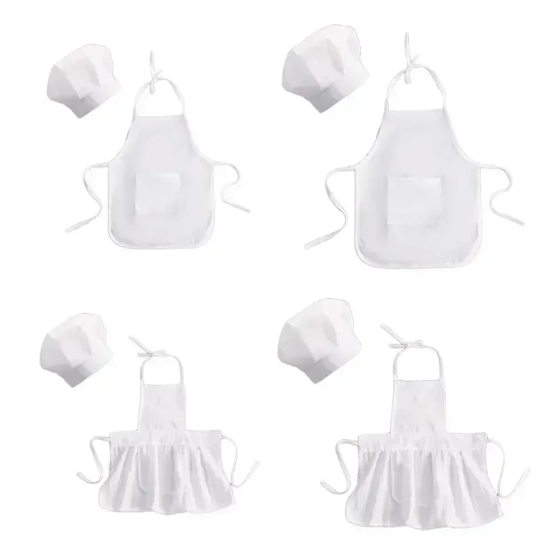 2024 Baby Chef Apron Hat for Kids Costumes Chef Baby Cook Costume Newborn Photography Prop Newborn Hat Apron Kids Toys Gifts